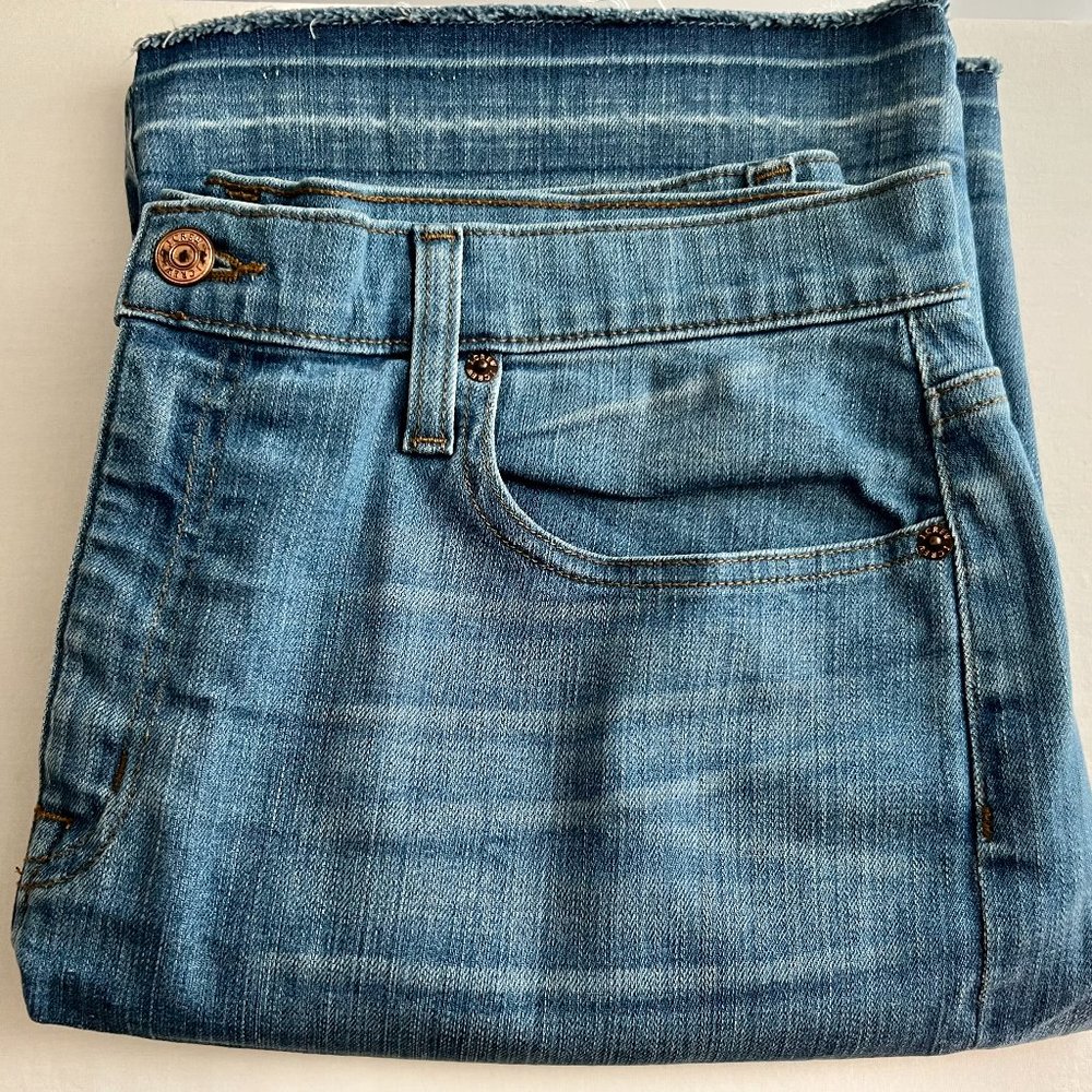 J.Crew Selvage Hem Denim Skirt Size 32